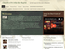 Tablet Screenshot of churchofstjohnthebaptist.org